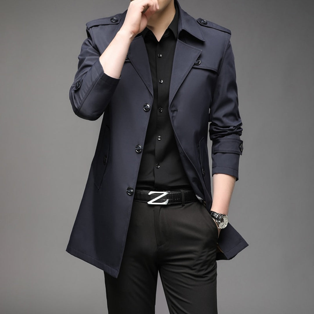 Single-Breasted Lightweight Trench Coat