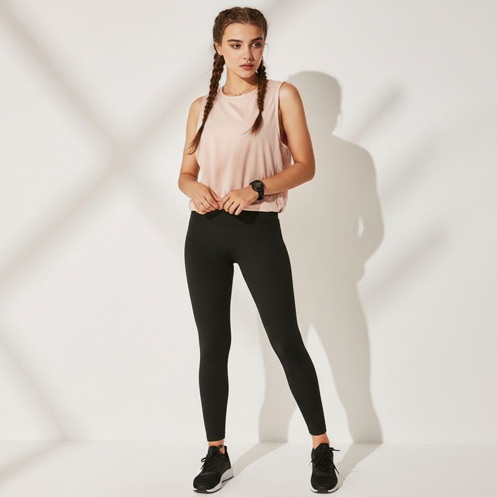 Sleeveless Sports Top with Cut-Out Back