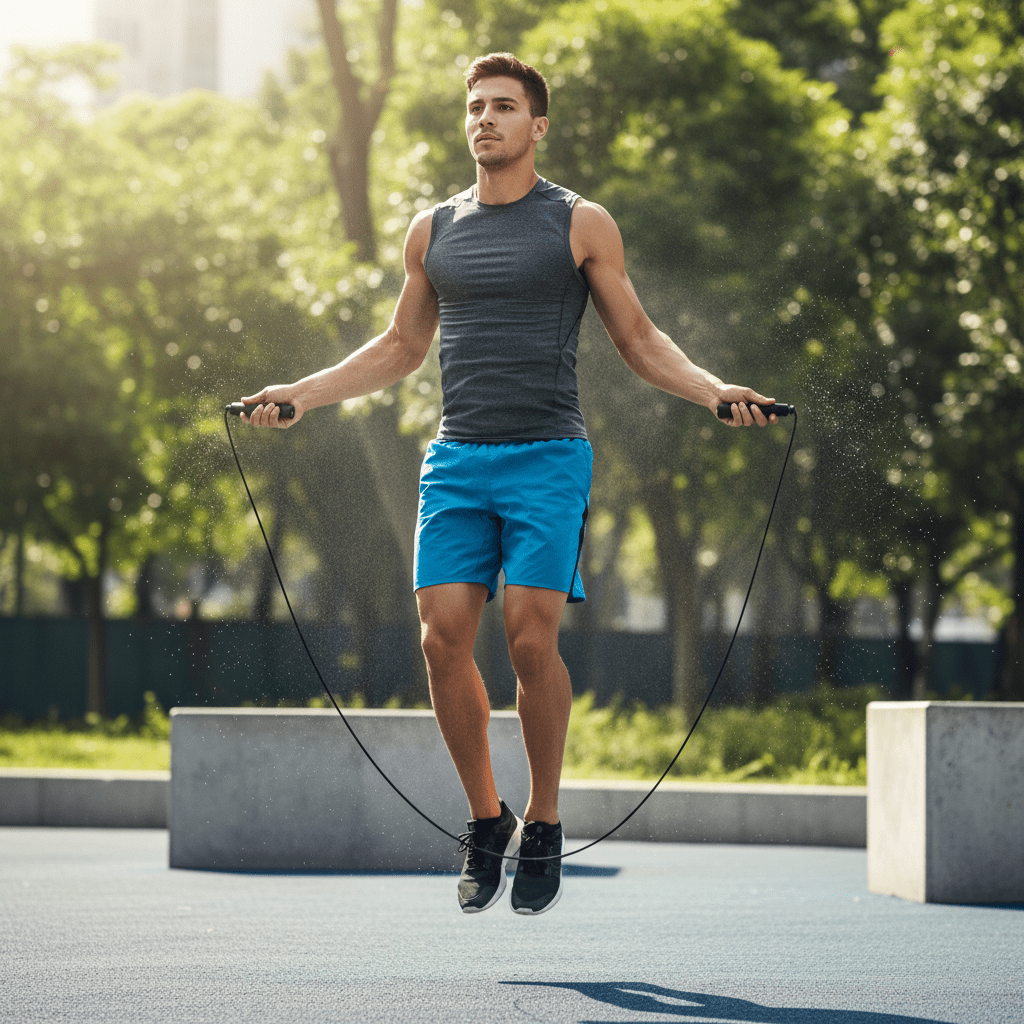 Smart Jump Rope with App Tracking and Adjustable Length