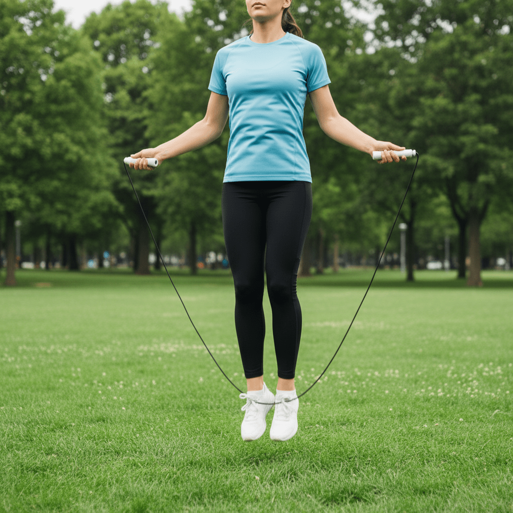 Smart Jump Rope with App Tracking and Adjustable Length