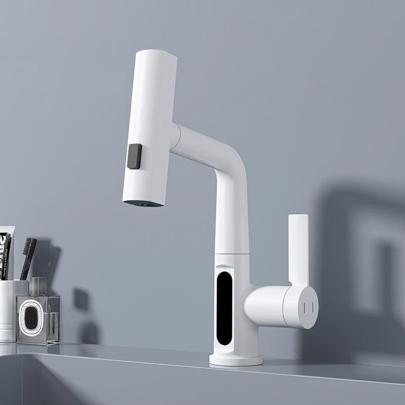 Smart Kitchen Faucet with Copper Finish, LED Display, 360° Swivel, Precise Temperature Control, and Easy Installation
