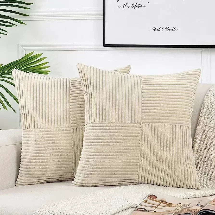 Soft Corduroy Cushion Cover Set