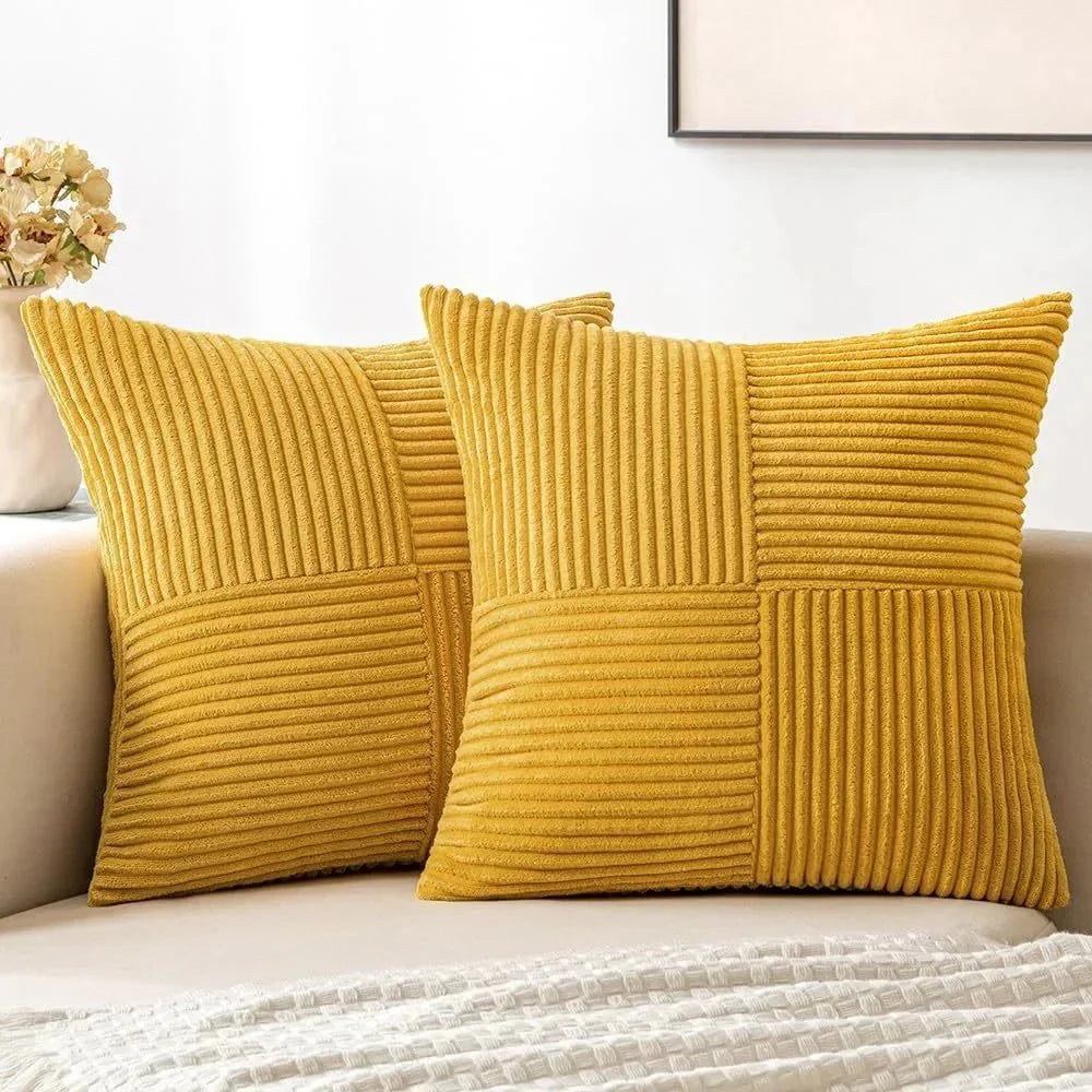 Soft Corduroy Cushion Cover Set