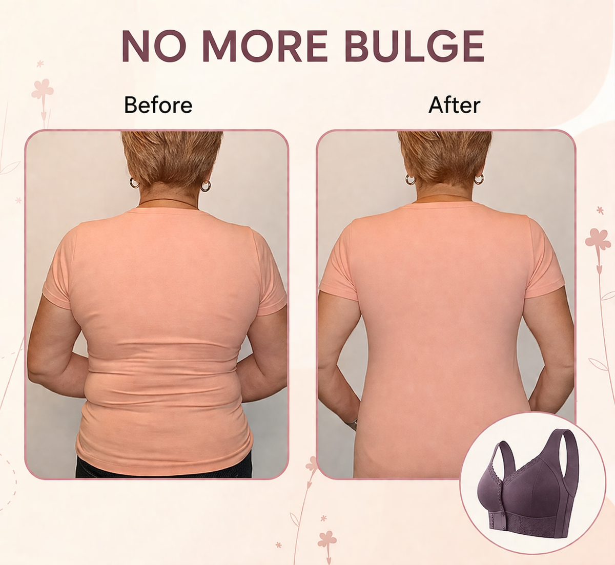 Soft Front-Closure Lifting Bra