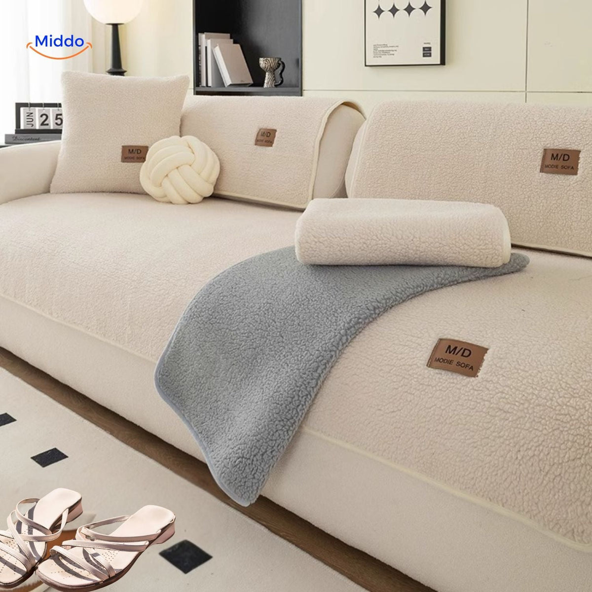 Soft Lambskin Design Sofa Covers