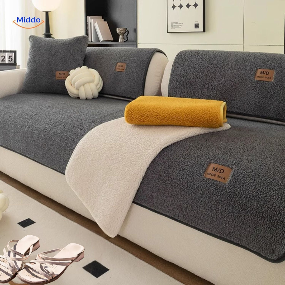 Soft Lambskin Design Sofa Covers