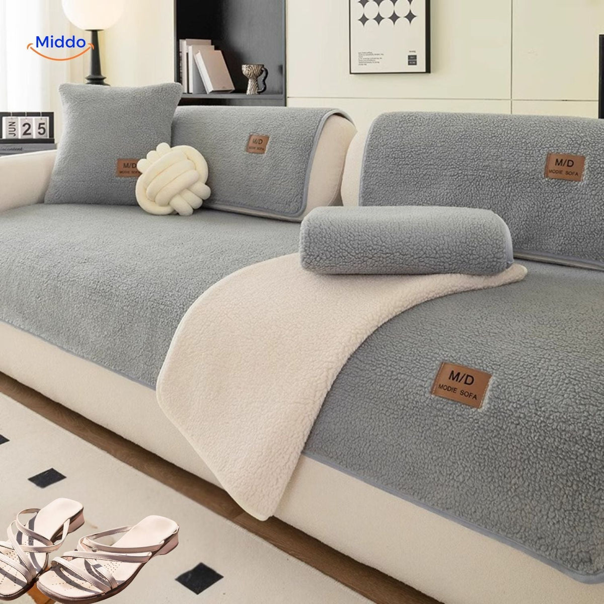 Soft Lambskin Design Sofa Covers