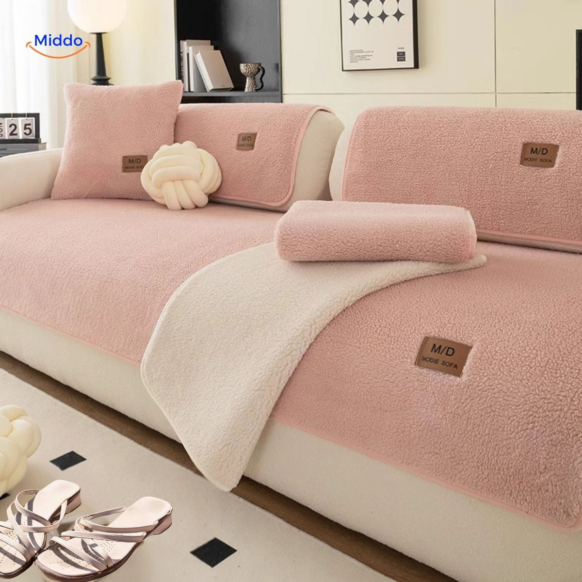 Soft Lambskin Design Sofa Covers