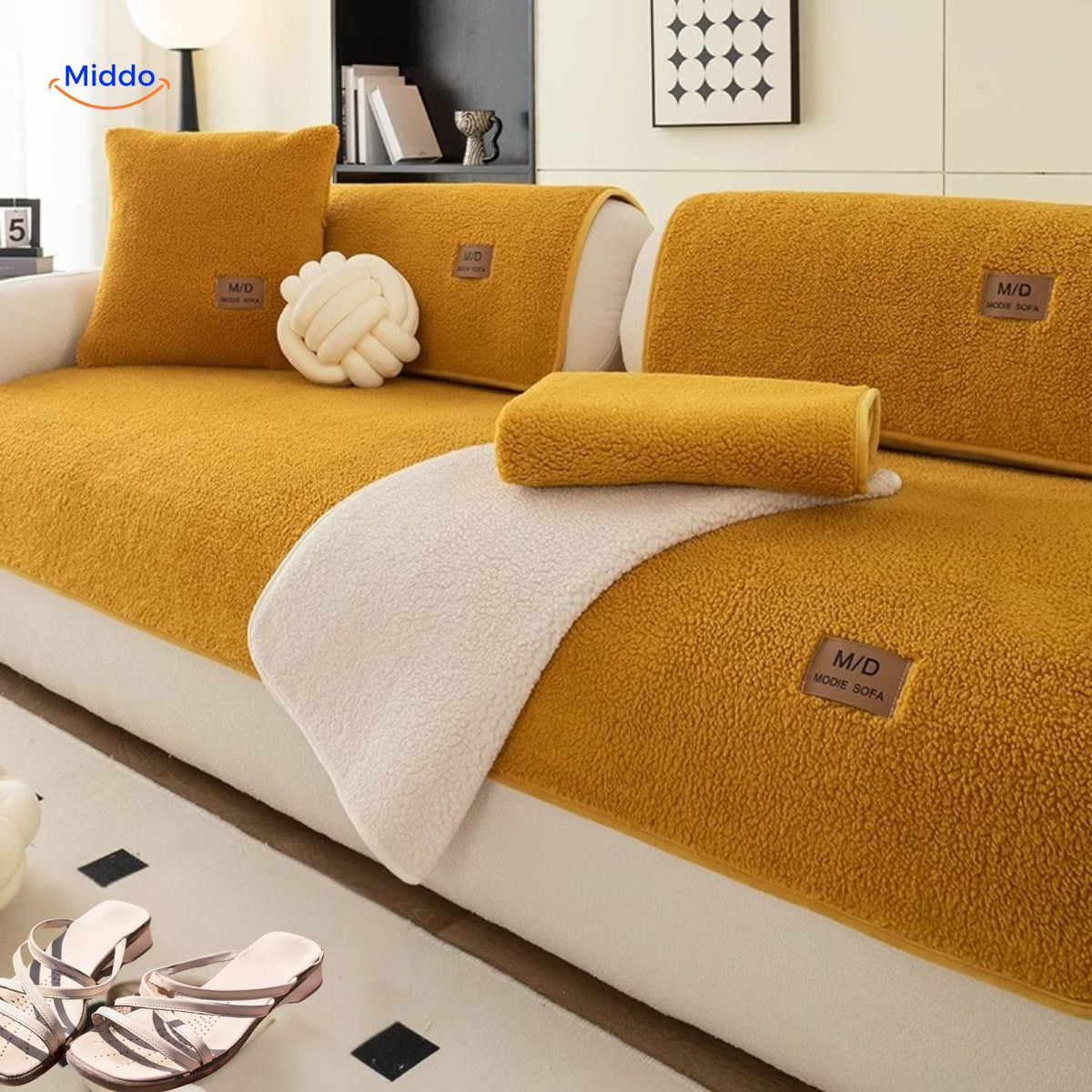 Soft Lambskin Design Sofa Covers