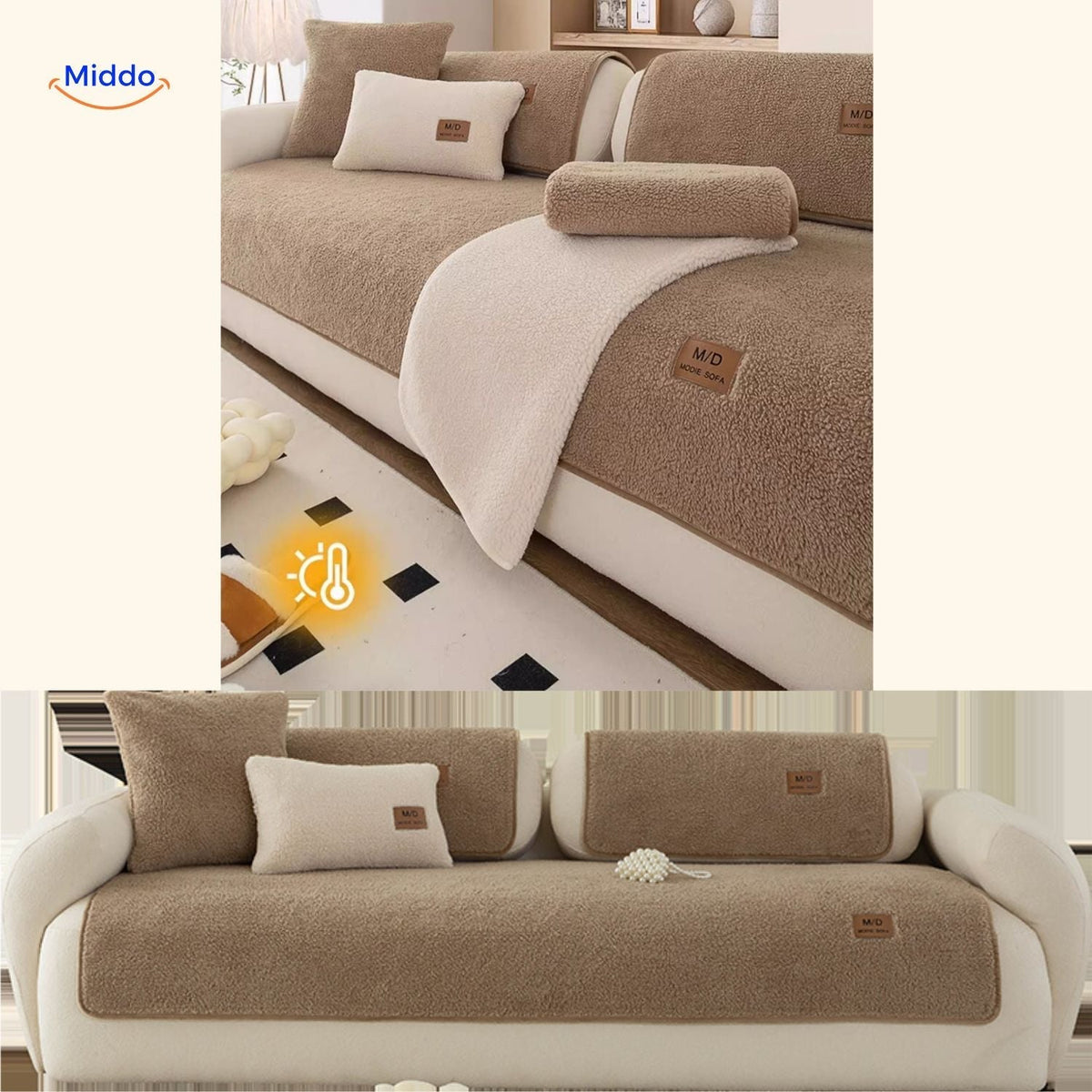 Soft Lambskin Design Sofa Covers