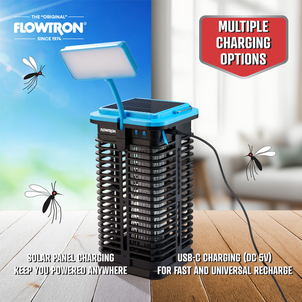 Solar Bug Zapper with 530 Sq. Ft. Coverage