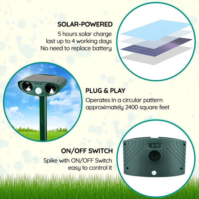Solar-Powered Infrared Animal Repeller