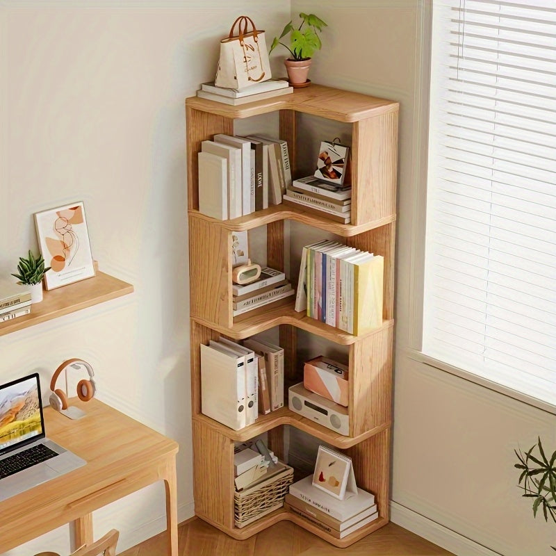 Solid Wood Corner Shelf – Compact and Practical