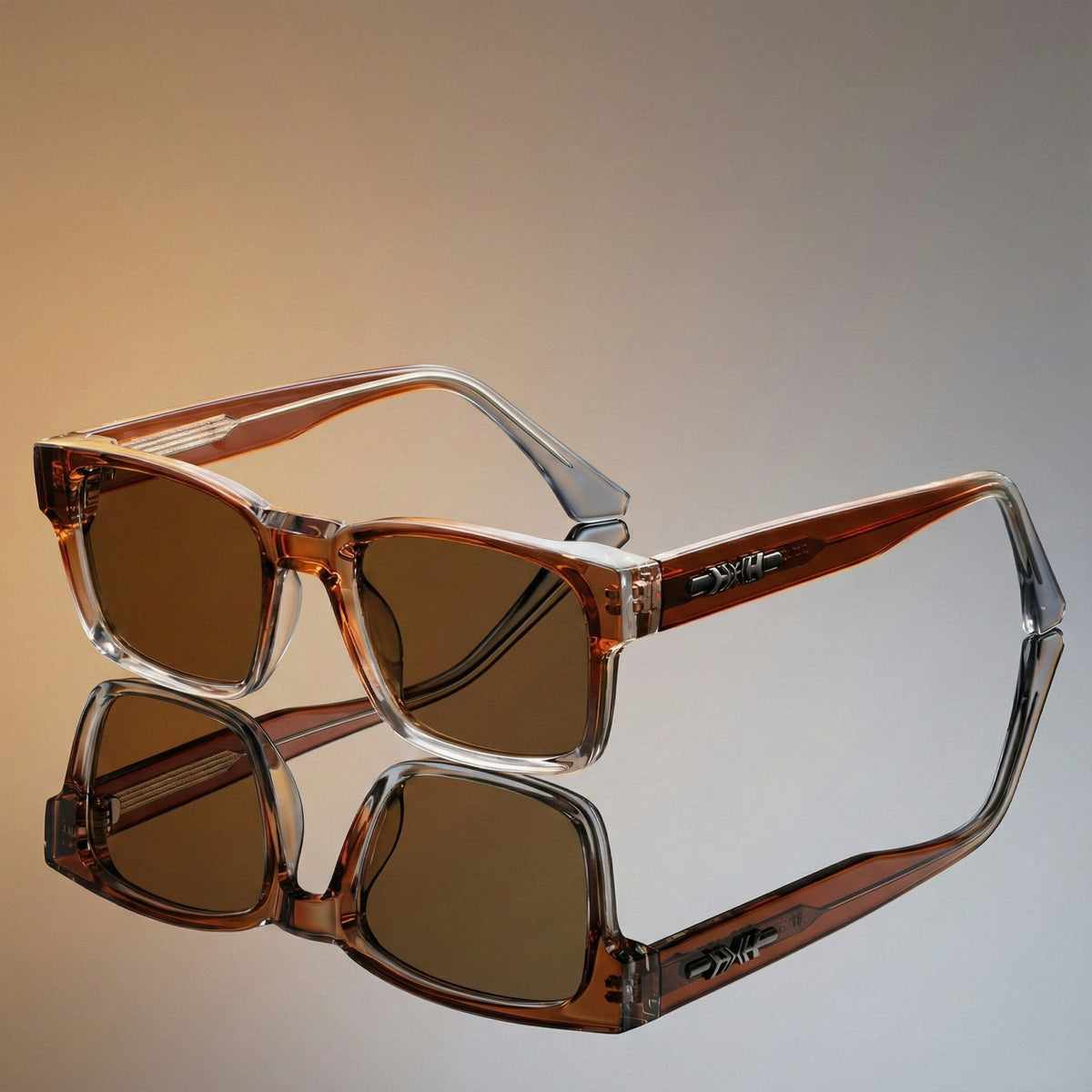 Square Tortoiseshell Sunglasses with UV400 Protection