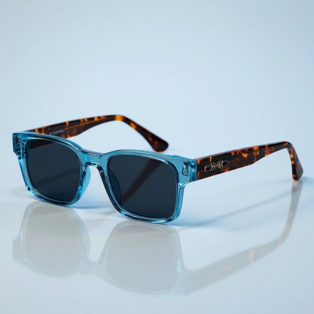 Square Tortoiseshell Sunglasses with UV400 Protection