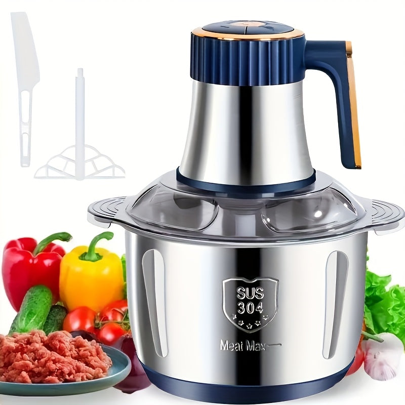 Stainless Steel Food Processor – Meat Grinder & Vegetable Chopper (5L, 5000 RPM)