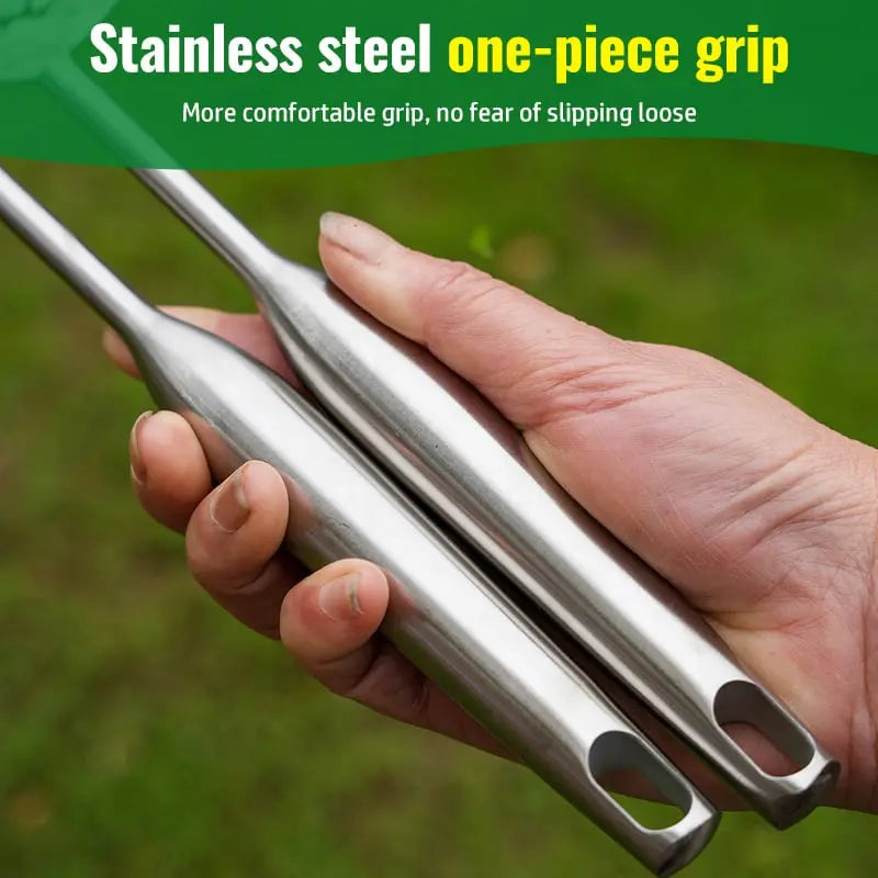 Stainless Steel Garden Hand Rake with Non-Slip Grip