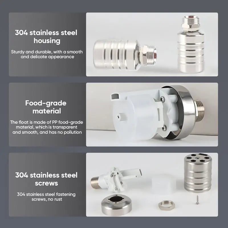 Stainless Steel Mini Float Valve – Automatic Water Level Control