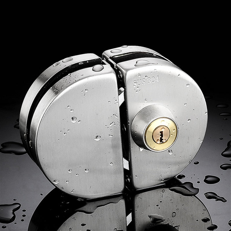 Stainless Steel Safety Glass Sliding Door Lock
