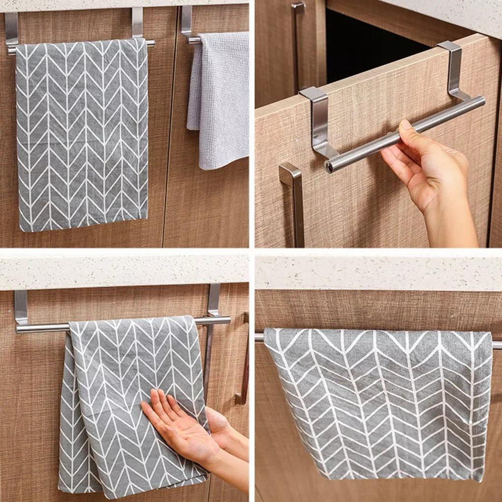 Stainless Steel Towel Rail for Cabinet Doors