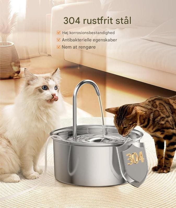 Stainless Steel Water Fountain for Cats and Small Dogs