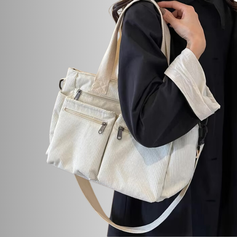 Stylish Everyday Tote Bag – Spacious Bag with Adjustable Shoulder Strap and Organizer Pockets