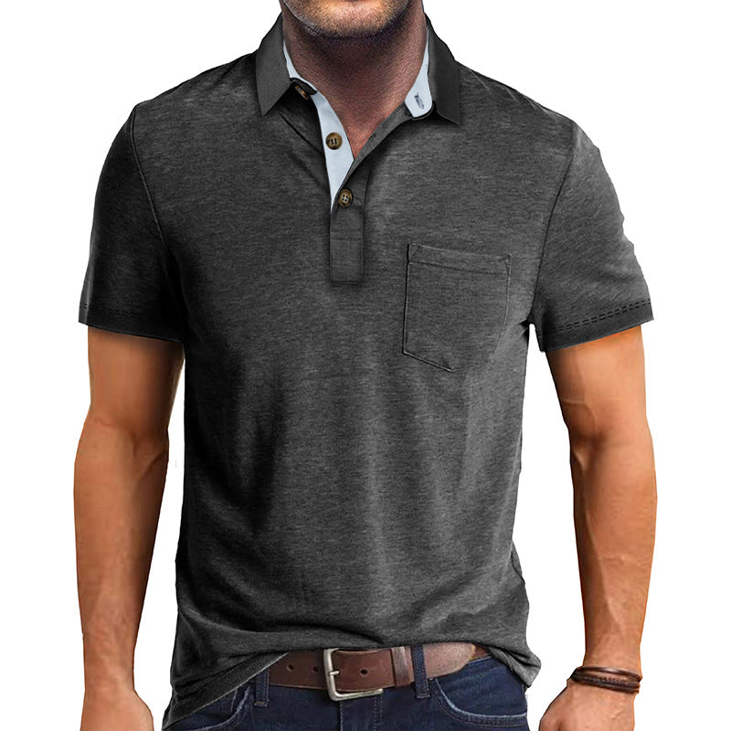 Stylish Men's Polo Shirt with Modern Collar