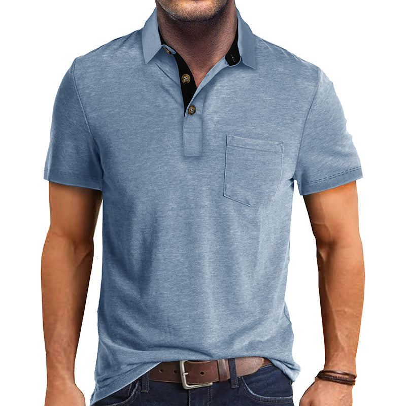 Stylish Men's Polo Shirt with Modern Collar