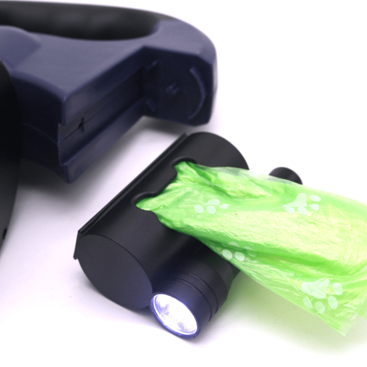 Tangle-Free Dual Dog Leash with Flashlight