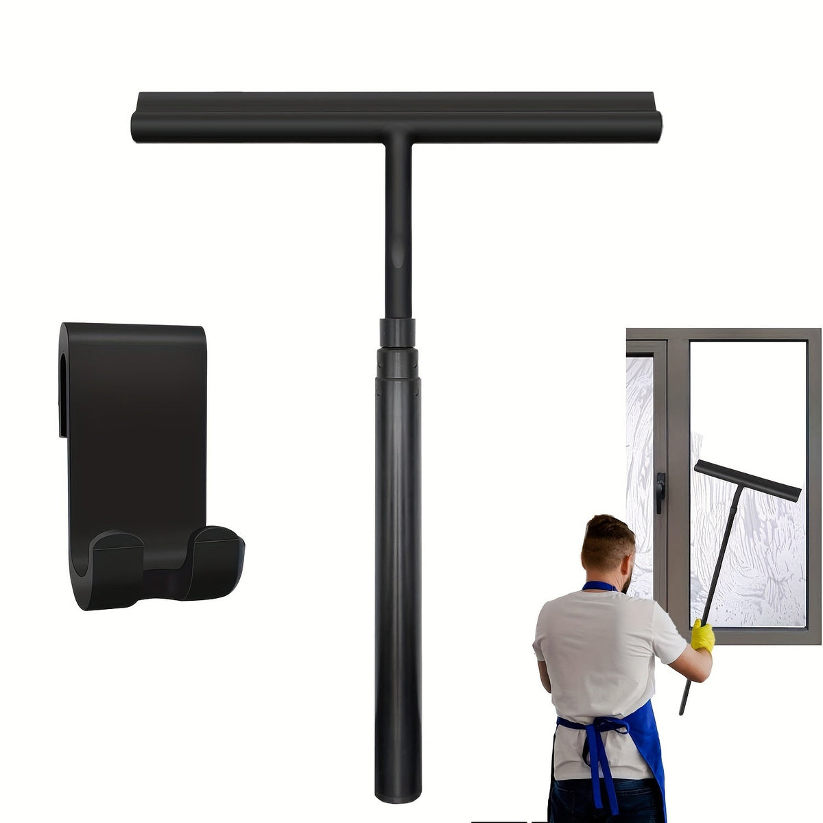 Telescopic Shower Squeegee with Extendable Handle for Effective Cleaning