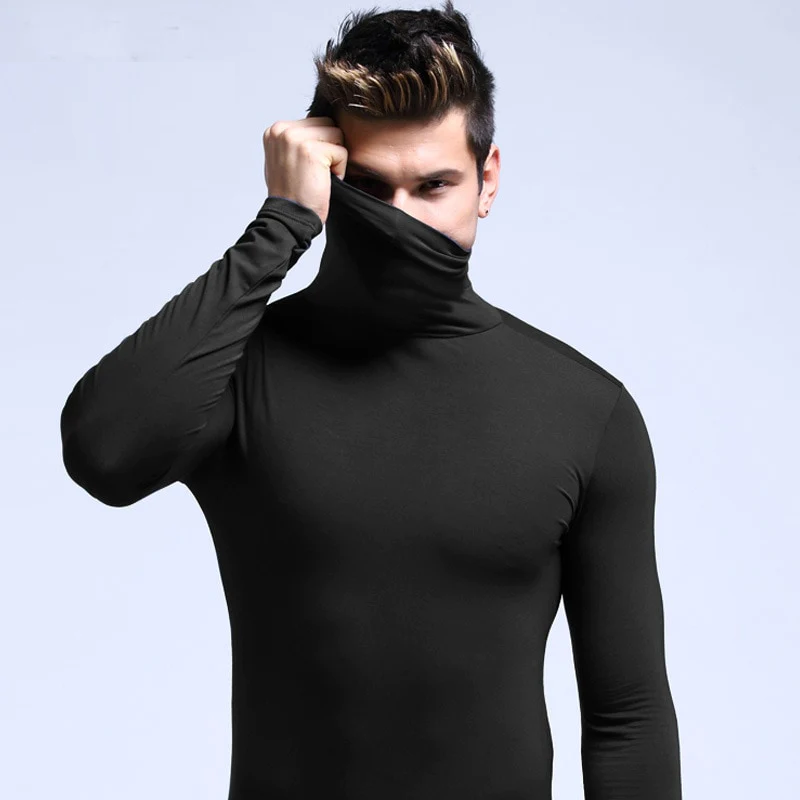 Thermal Undershirt with High Collar