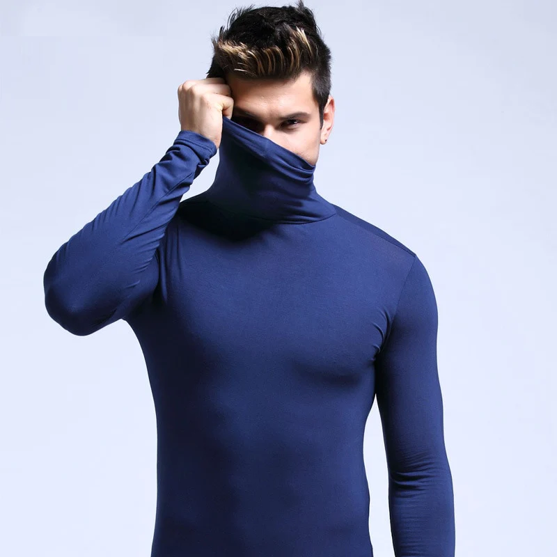 Thermal Undershirt with High Collar