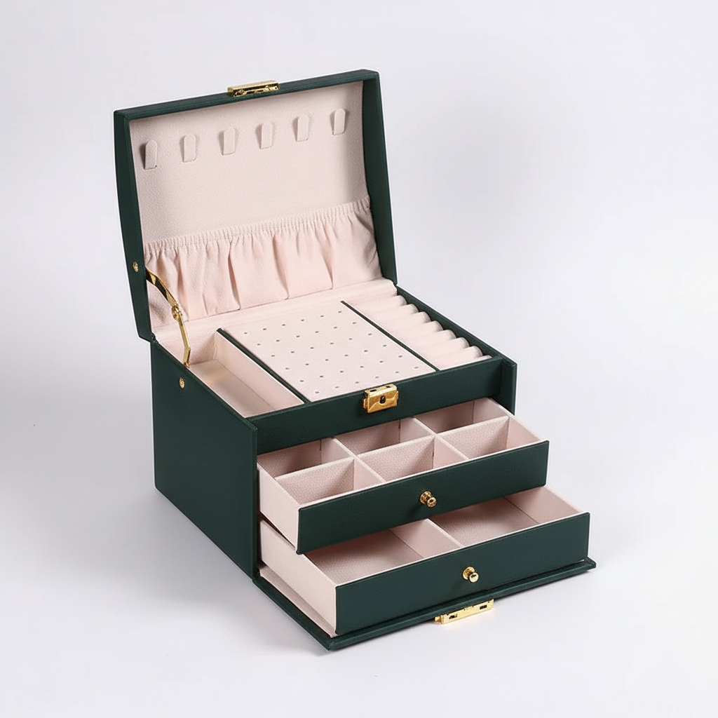 Three-Layer Jewelry Box
