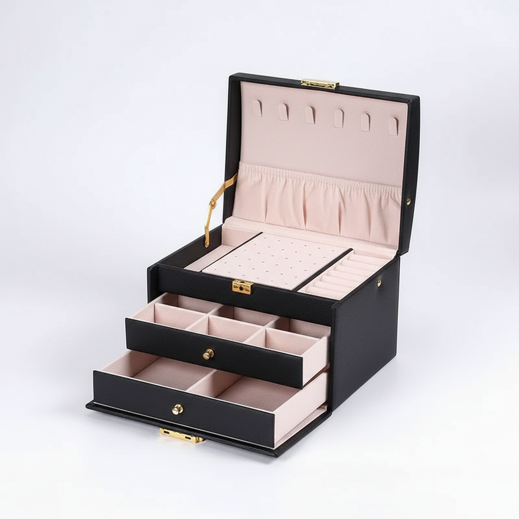 Three-Layer Jewelry Box