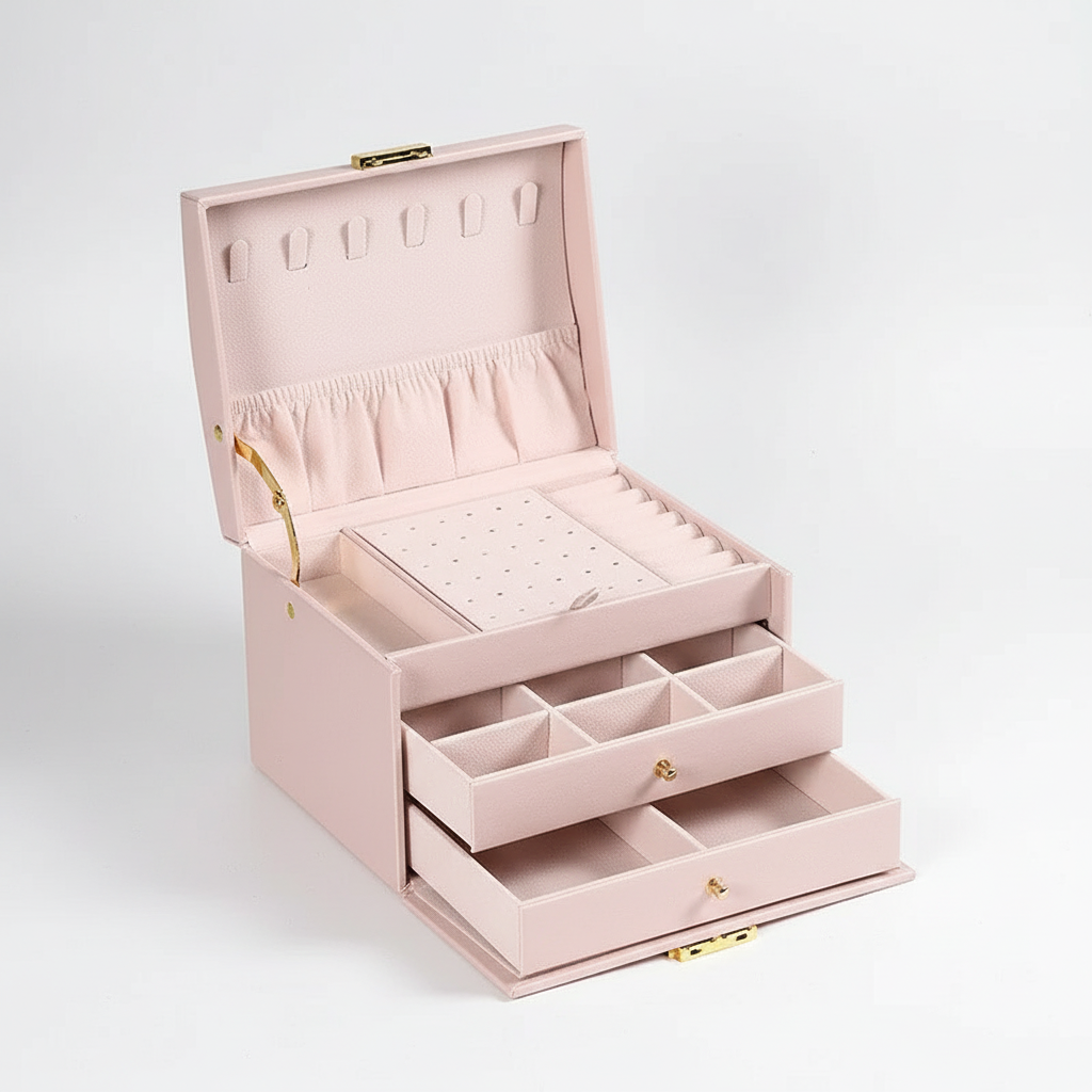 Three-Layer Jewelry Box