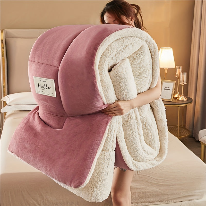 Three-Layer Warm Duvet - Thick Autumn and Winter Comforter for Bedroom or Student Room
