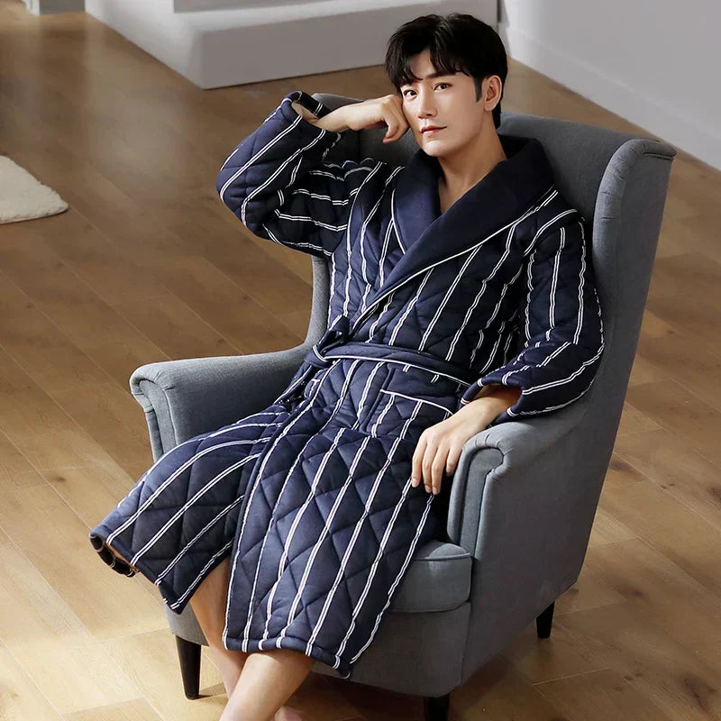 Three-Layer Winter Bathrobe
