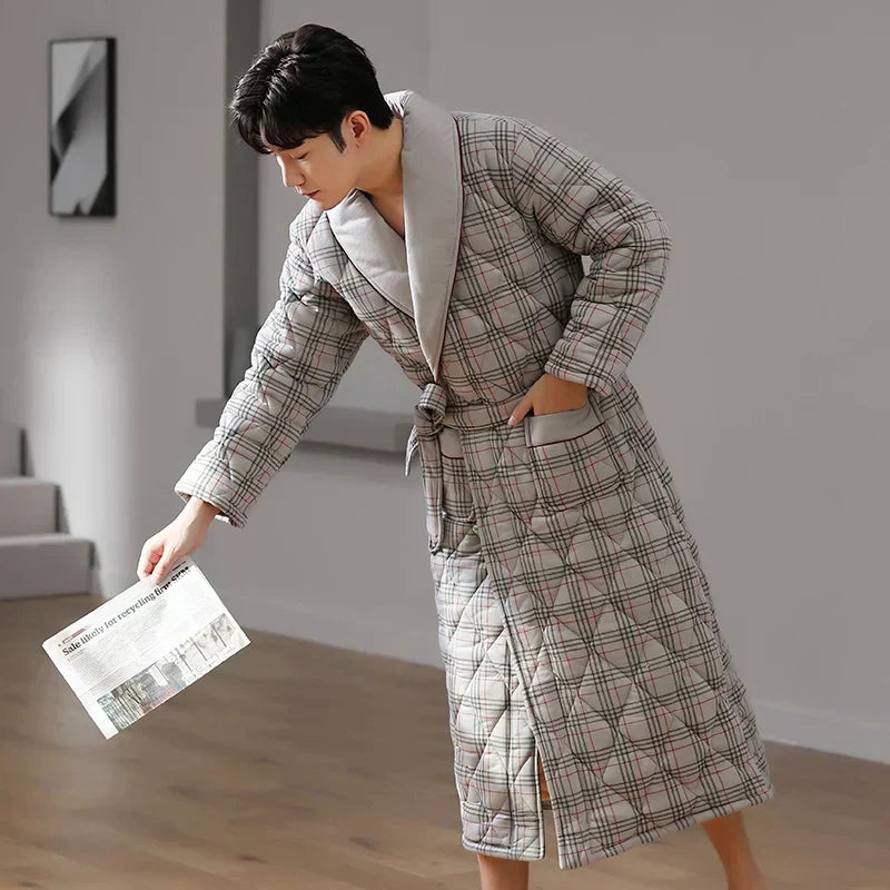 Three-Layer Winter Bathrobe