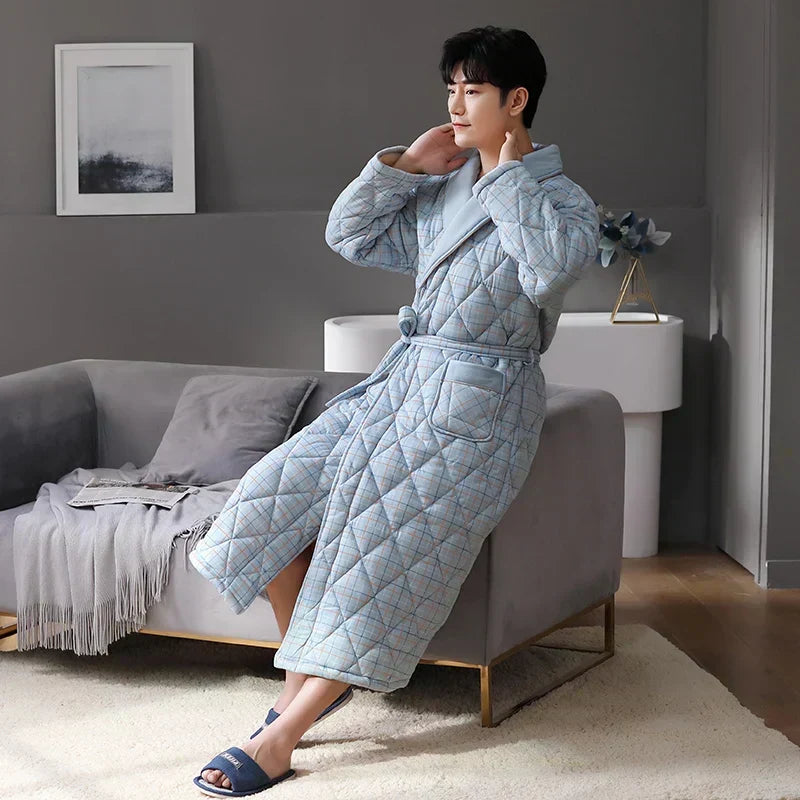 Three-Layer Winter Bathrobe
