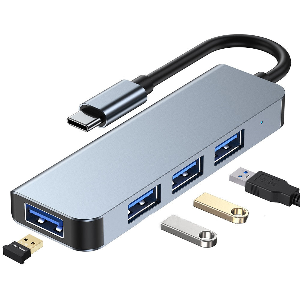 Thunderbolt 3 USB-C Hub with HDMI, PD, and SD/TF for Air M1 and Pro