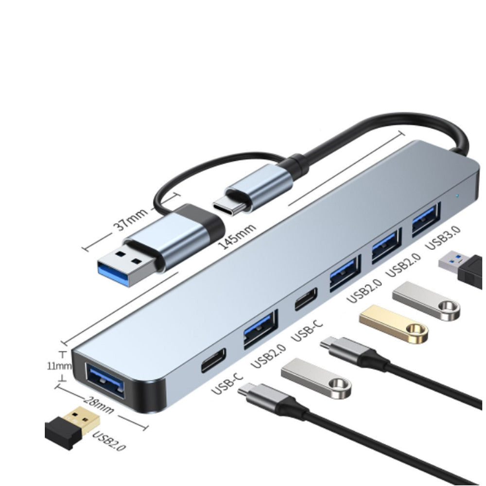 Thunderbolt 3 USB-C Hub with HDMI, PD, and SD/TF for Air M1 and Pro