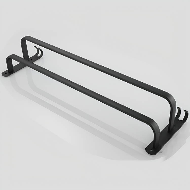 Towel Rail with Hooks and Storage – No Drilling