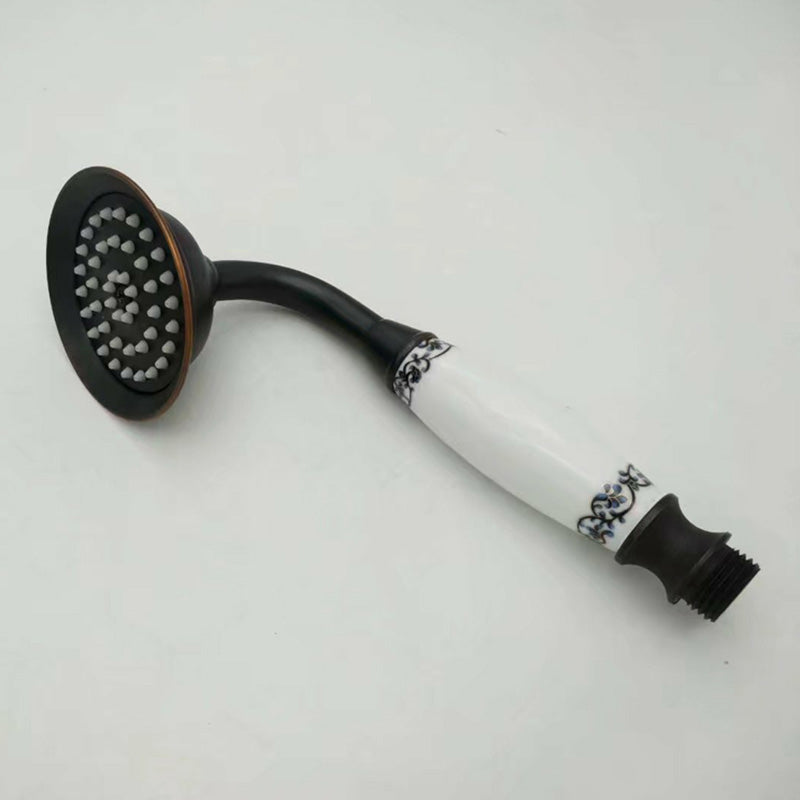Traditional Wall-Mounted Handheld Shower Head with Hose - Polished Brass