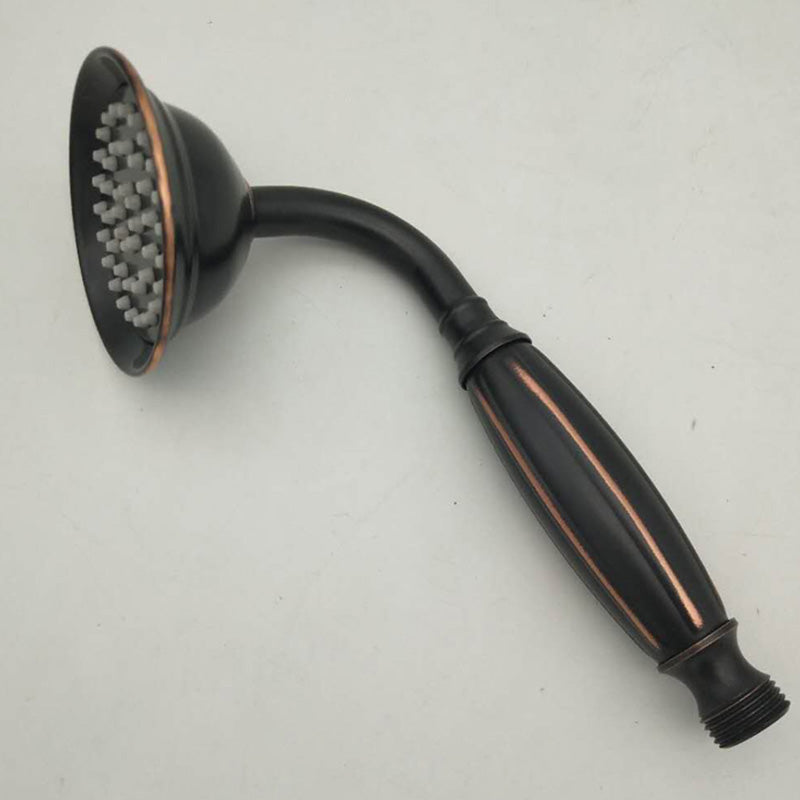 Traditional Wall-Mounted Handheld Shower Head with Hose - Polished Brass