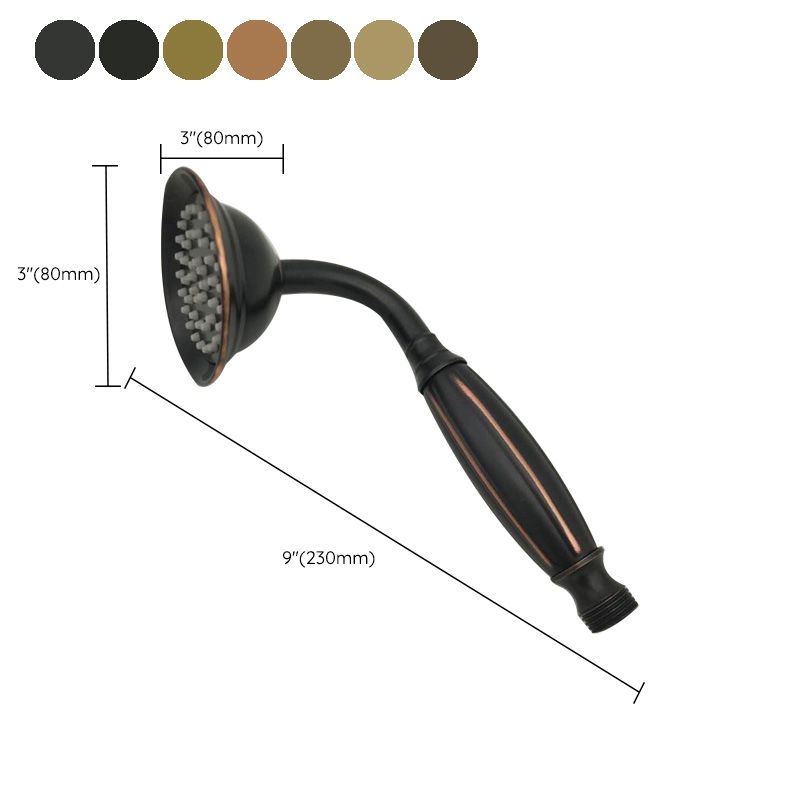 Traditional Wall-Mounted Handheld Shower Head with Hose - Polished Brass