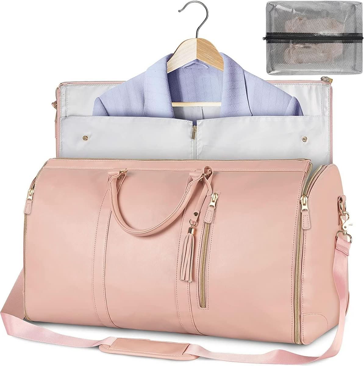 Travel Duffel Bag - Foldable Garment Bag for Wrinkle-Free Travel