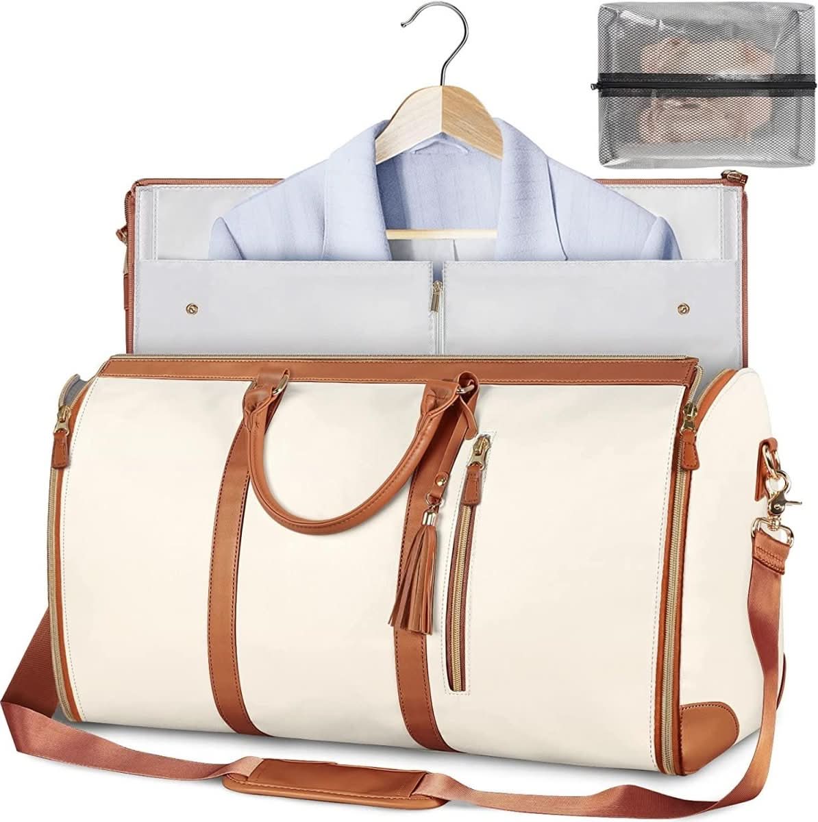 Travel Duffel Bag - Foldable Garment Bag for Wrinkle-Free Travel