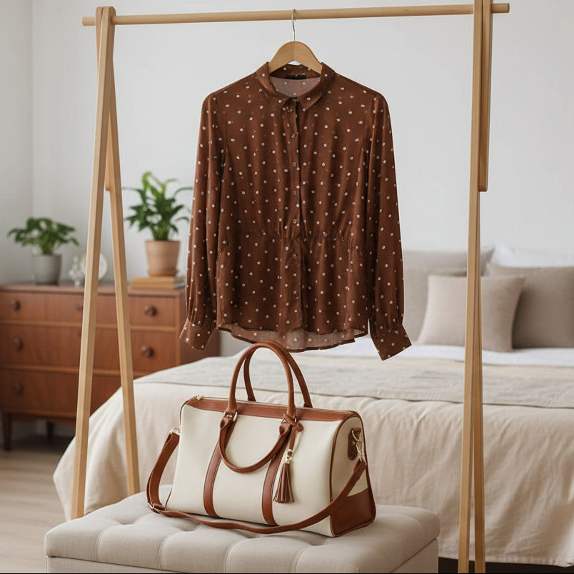 Travel Duffel Bag - Foldable Garment Bag for Wrinkle-Free Travel