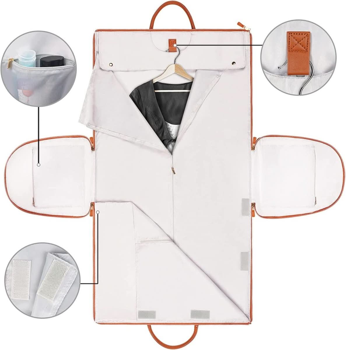 Travel Duffel Bag - Foldable Garment Bag for Wrinkle-Free Travel