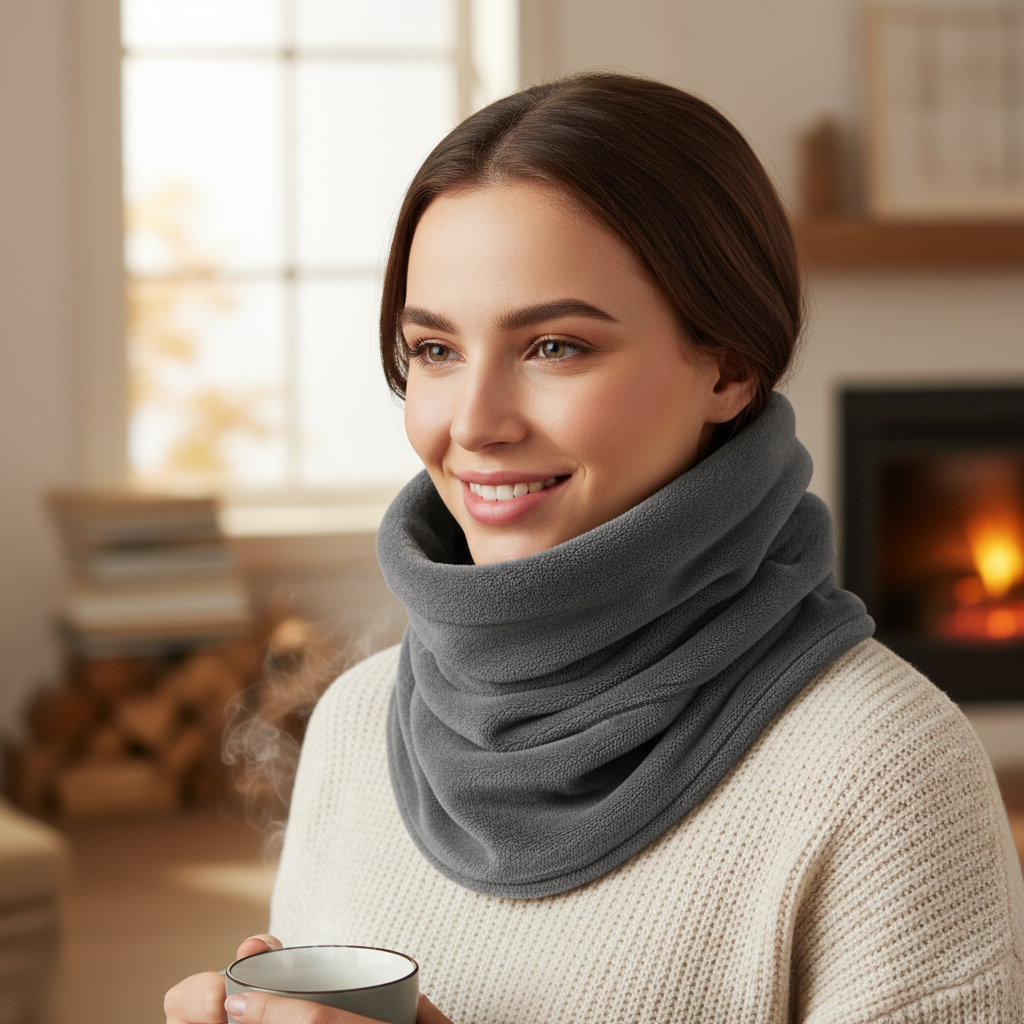Travel Neck Pillow Scarf for Airplanes and Cars